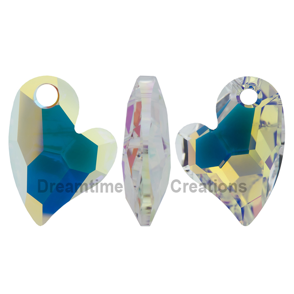 Dreamtime Crystal DC 6261 Heart Pendant Crystal AB 27mm